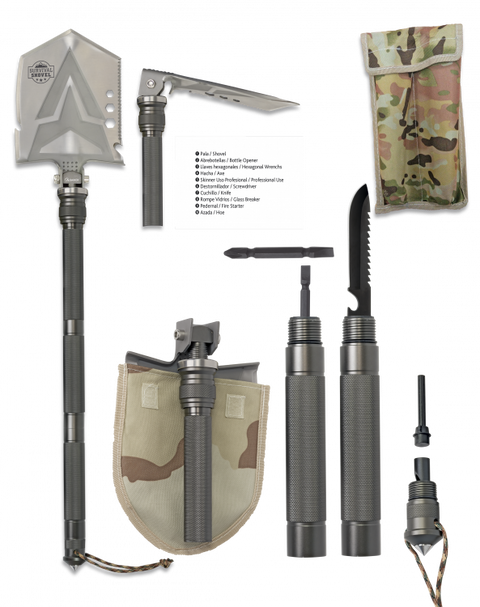 PALA SURVIVAL 20 CM 11 MULTIUSOS