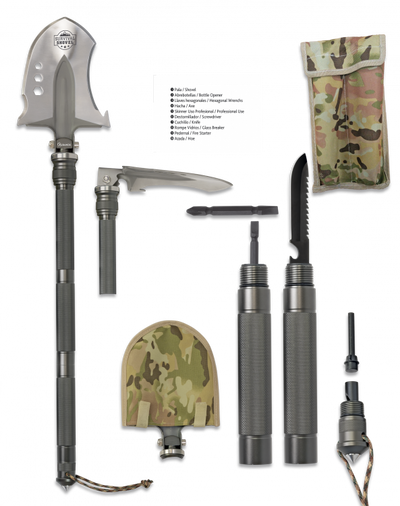 PALA SURVIVAL 20 CM 11 MULTIUSOS